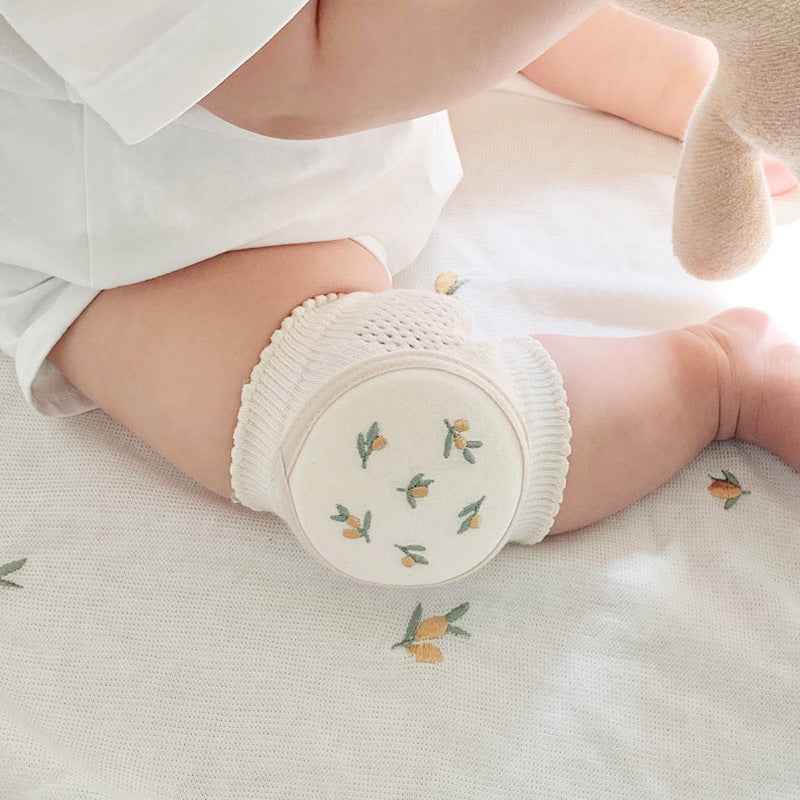 Summer Cotton Baby Knee Pads – Lightweight & Breathable Korean-Style Kneepads for 0–2 Years Old