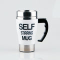 BTN Automatic Stirring Coffee Mug – Self-Stirring Stainless Steel Cup for Moms & Dads On-the-Go - Baby Time Now