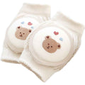Summer Cotton Baby Knee Pads – Lightweight & Breathable Korean-Style Kneepads for 0–2 Years Old