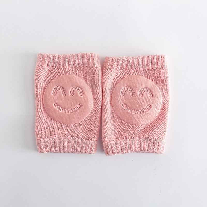 Summer Terry Baby Socks with Crawling Knee Pads – Soft Cotton, Breathable, Cute Design (Unisex, 5 Colors, 0–3 Years)