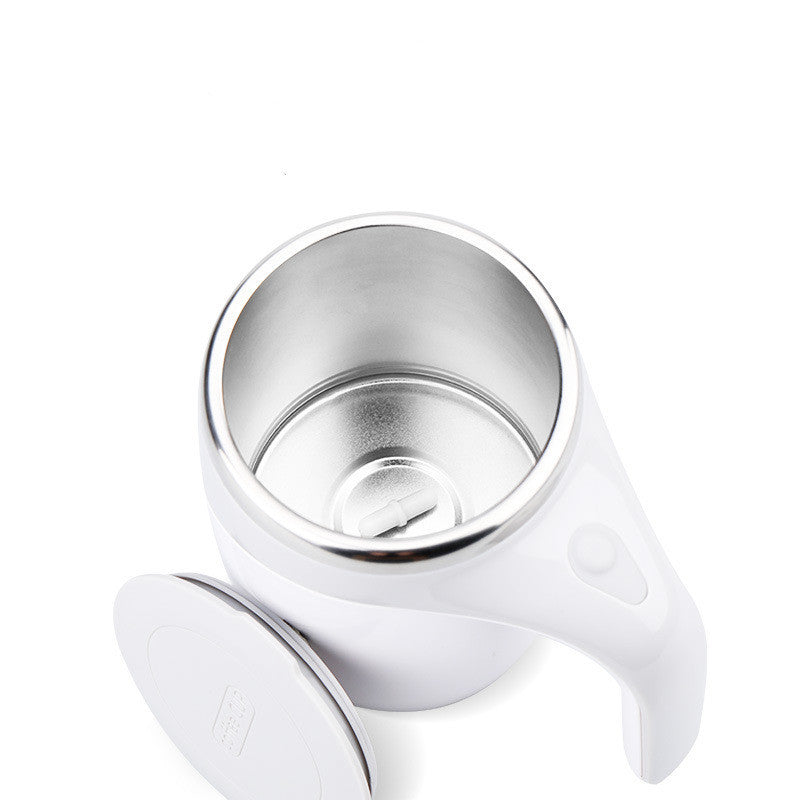 BTN Self-Stirring Coffee Cup – Rechargeable Magnetic Mixer Mug for Home & Office (400ml) - Baby Time Now