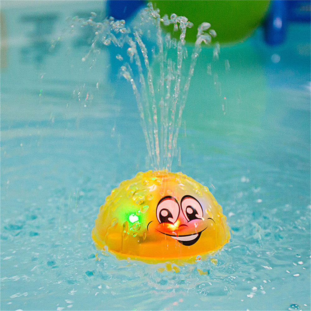 Spray Water Light Rotate Bath Toy – Floating Musical Shower Toy with Fountain, Lights & Sounds for Toddlers & Kids - Baby Time Now