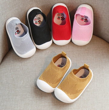 BTN Toddler Shoes – Soft Cotton Unisex Shoes for Boys & Girls | Sizes 14–23 - Baby Time Now