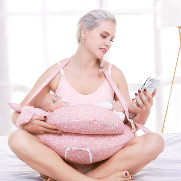 Nursing Pillows Baby Maternity Breastfeeding Multifunction Adjustable Cushion Infant Newborn Feeding Layered Washable Cover - Baby Time Now