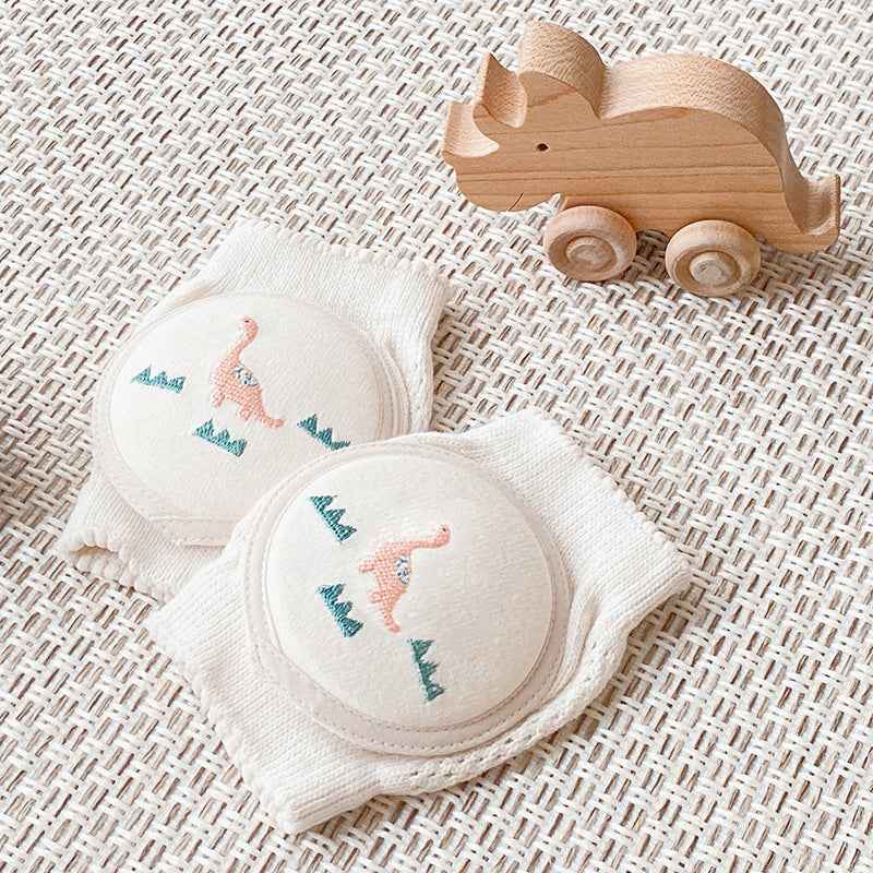 Summer Cotton Baby Knee Pads – Lightweight & Breathable Korean-Style Kneepads for 0–2 Years Old
