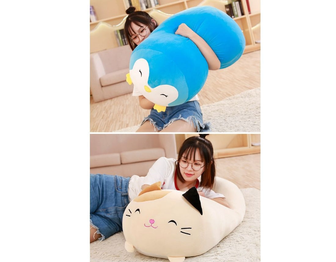 BTN Plush Long Body Pillow – Soft Down Cotton Sleeping Pillow for Kids & Moms | 30–90cm - Baby Time Now