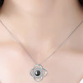 BTN Metal Rose Jewelry Gift Box with Crystal Necklace – Valentine’s & Wedding Gift - Baby Time Now