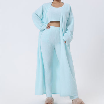 BTN Cozy Pajama Set – 3-Piece Lounge & Winter Loungewear for Women - Baby Time Now
