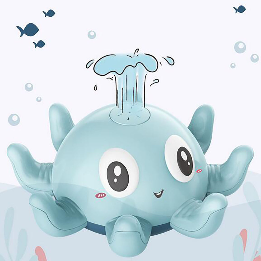 Automatic Water Spray Bath Toy with Flashing Lights – Fun Octopus Bath Toy for Babies & Toddlers, ABS Waterproof Design - Baby Time Now