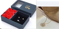 BTN Retro Folding Heart Clover Pendant Necklace – Magnetic 4-in-1 Love & Luck Jewelry - Baby Time Now