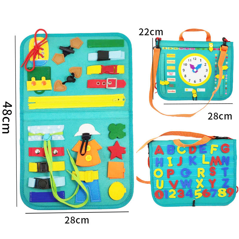 BTN Busy Book – Montessori Sensory Learning Toy for Toddlers & Preschool Kids - Baby Time Now
