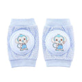 Children’s Breathable Mesh Knee Pads – Crawling & Walking Safety Elbow Pads, Cute Animal Designs (14×10cm, Ages 0–4)