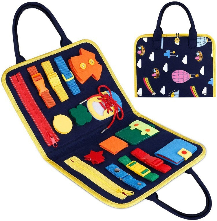 BTN Busy Book – Montessori Sensory Learning Toy for Toddlers & Preschool Kids - Baby Time Now