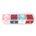 BTN Rotating Rose Jewelry Box – Elegant Acrylic Gift Box for Rings & Earrings - Baby Time Now