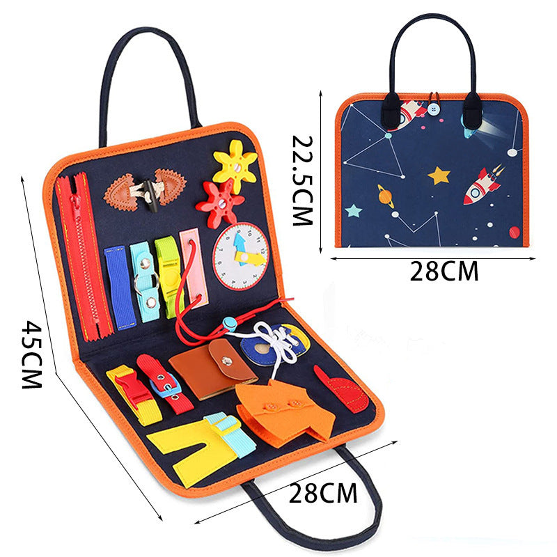 BTN Busy Book – Montessori Sensory Learning Toy for Toddlers & Preschool Kids - Baby Time Now