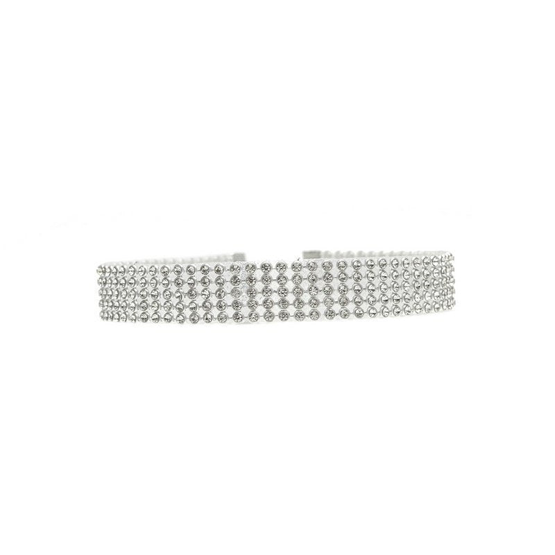 BTN Crystal Rhinestone Choker Necklace – Women’s Wedding & Party Jewelry - Baby Time Now