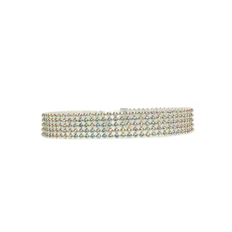 BTN Crystal Rhinestone Choker Necklace – Women’s Wedding & Party Jewelry - Baby Time Now