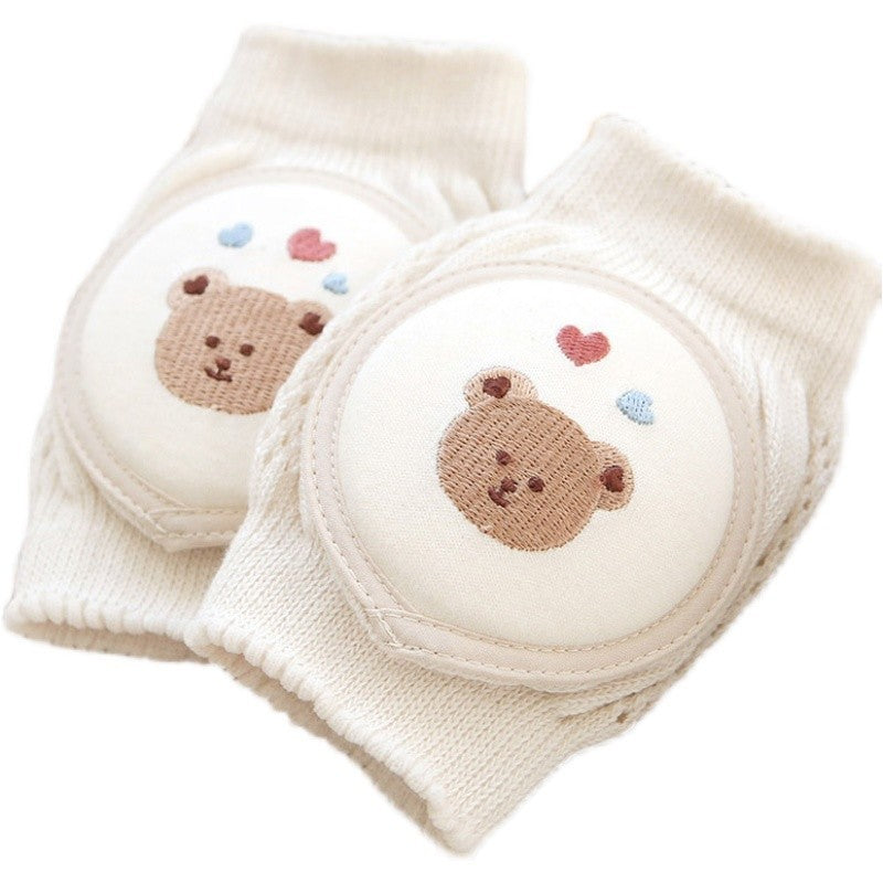 Breathable summer cotton baby knee pads for crawling, 0–2 years old, Korean-style design