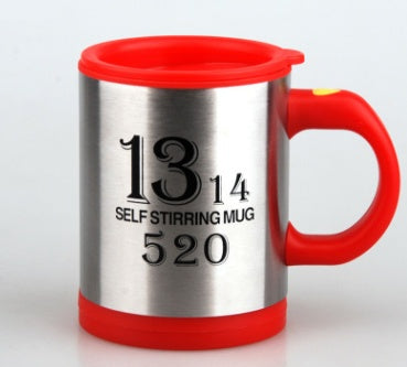 BTN Self-Stirring Coffee Mug – 400ml Stainless Steel Automatic Mixer Cup | Leak-Proof Design - Baby Time Now