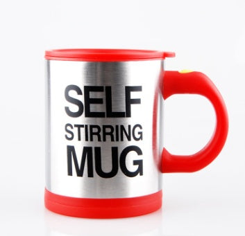 BTN Self-Stirring Coffee Mug – 400ml Stainless Steel Automatic Mixer Cup | Leak-Proof Design - Baby Time Now