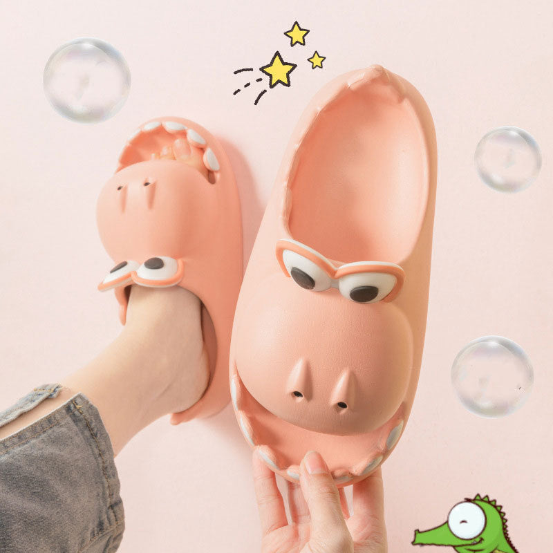 BTN Kids Dinosaur Slippers – Cute EVA Summer Sandals for Baby, Kids & Family - Baby Time Now