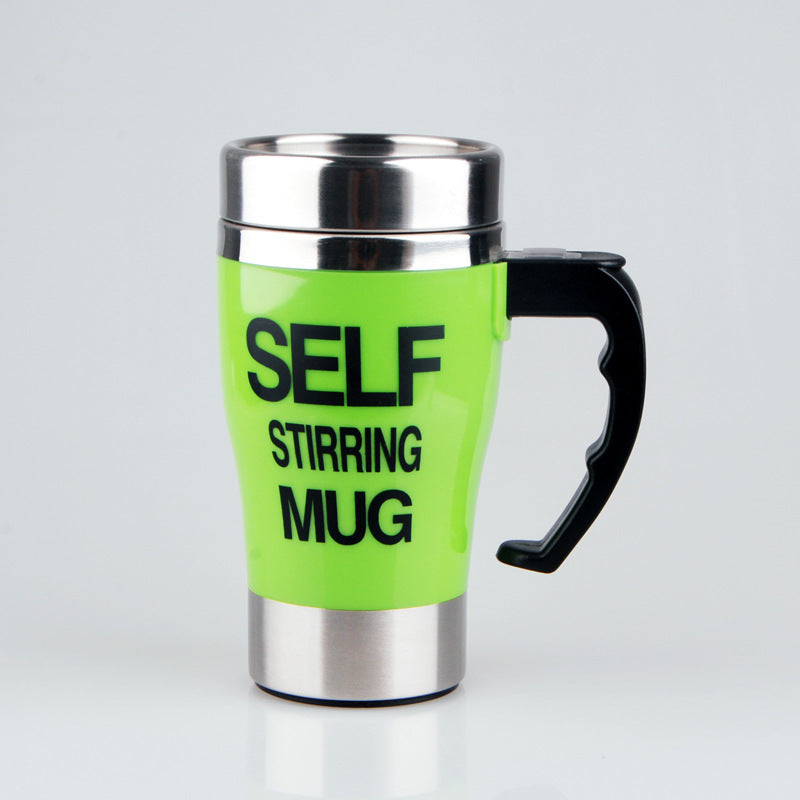 BTN Automatic Stirring Coffee Mug – Self-Stirring Stainless Steel Cup for Moms & Dads On-the-Go - Baby Time Now