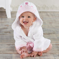 BTN-Children’s Hooded Animal Bathrobe – Soft Cotton Baby & Toddler Towel Robe - Baby Time Now