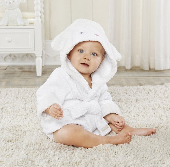 BTN-Children’s Hooded Animal Bathrobe – Soft Cotton Baby & Toddler Towel Robe - Baby Time Now