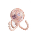 BTN Octopus Folding Stroller Fan – USB Rechargeable Mini Portable Baby Cooling Fan - Baby Time Now