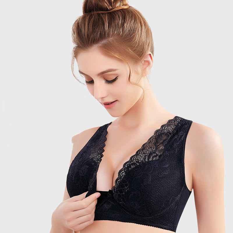 BTN Wire-Free Lace Bra – Soft, Comfortable, Everyday Support with Easy Access