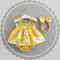 Baby New Summer Korean Princess Dress Baby Skirt Girl Dress Suit - Baby Time Now