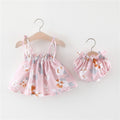 Baby New Summer Korean Princess Dress Baby Skirt Girl Dress Suit - Baby Time Now
