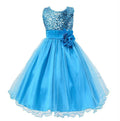BTN Baby Sequin Princess Dress – Flower Girl, Wedding & Party Dress in 10 Colors - Baby Time Now