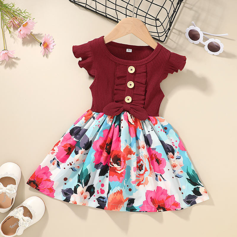 BTN Toddler & Baby Girls Summer Dress – Sleeveless Casual Outfit | 80–120cm - Baby Time Now