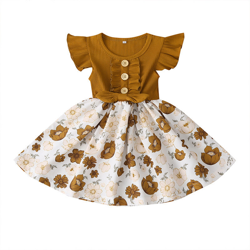 BTN Toddler & Baby Girls Summer Dress – Sleeveless Casual Outfit | 80–120cm - Baby Time Now
