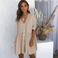 BTN Lace Sleeveless Motherhood Dress – Elegant Polyester Dress for Moms-to-Be - Baby Time Now