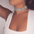 BTN Crystal Rhinestone Choker Necklace – Women’s Wedding & Party Jewelry - Baby Time Now