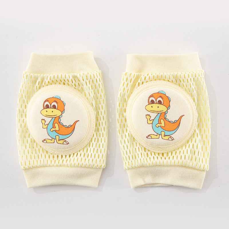 Children’s Breathable Mesh Knee Pads – Crawling & Walking Safety Elbow Pads, Cute Animal Designs (14×10cm, Ages 0–4)