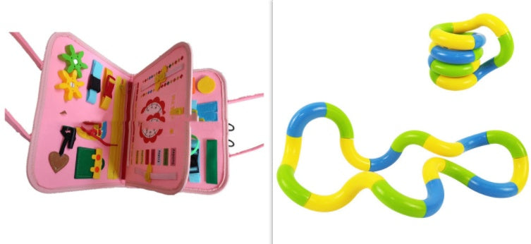 BTN Busy Book – Montessori Sensory Learning Toy for Toddlers & Preschool Kids - Baby Time Now