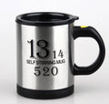 BTN Self-Stirring Coffee Mug – 400ml Stainless Steel Automatic Mixer Cup | Leak-Proof Design - Baby Time Now