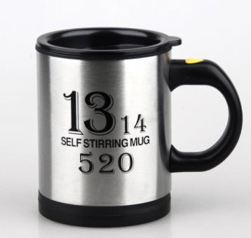 BTN Self-Stirring Coffee Mug – 400ml Stainless Steel Automatic Mixer Cup | Leak-Proof Design - Baby Time Now