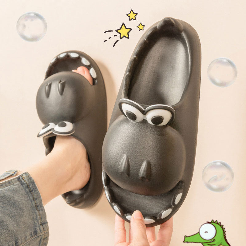 BTN Kids Dinosaur Slippers – Cute EVA Summer Sandals for Baby, Kids & Family - Baby Time Now
