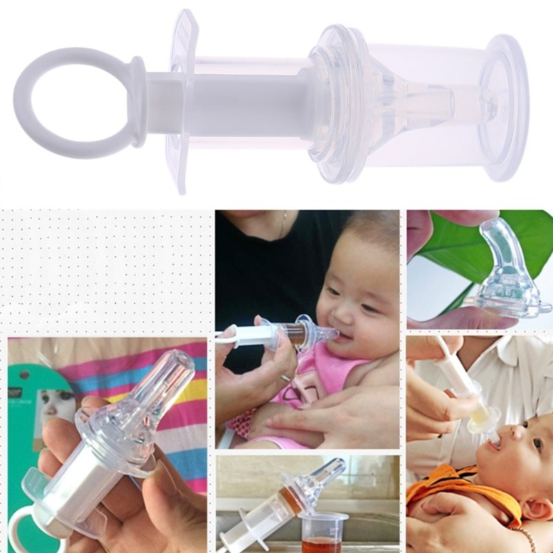 BTN Baby Syringe Medicine Feeder – Infant Pacifier Type Safe Medicine Dispenser - Baby Time Now