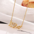 BTN Titanium Steel Love Necklace – Women’s Fashion Jewelry Gift for Valentine’s Day - Baby Time Now