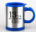 BTN Self-Stirring Coffee Mug – 400ml Stainless Steel Automatic Mixer Cup | Leak-Proof Design - Baby Time Now