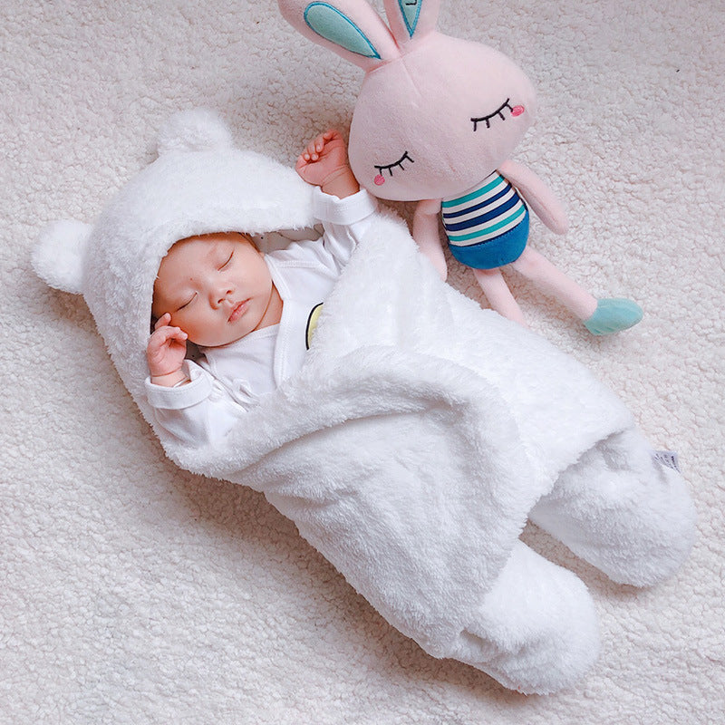 Baby Sleeping Bag Envelope for Newborn Baby Winter Swaddle Blanket - Baby Time Now