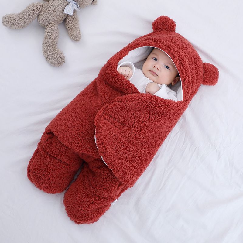 Baby Sleeping Bag Envelope for Newborn Baby Winter Swaddle Blanket - Baby Time Now