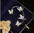 BTN Fashion Butterfly Earring – Women’s Ear Clip & Hook Jewelry in Gold & Silver - Baby Time Now