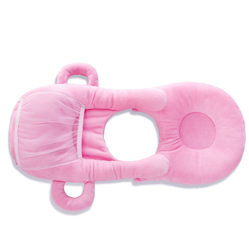 BTN Baby Feeding Pillow – Plush Anti-Spit Support Cushion | Hands-Free Nursing Aid (30x42cm) - Baby Time Now