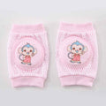 Children’s Breathable Mesh Knee Pads – Crawling & Walking Safety Elbow Pads, Cute Animal Designs (14×10cm, Ages 0–4)